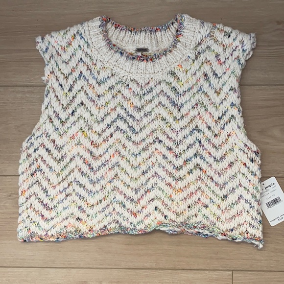 Free People Multicolor Knit Crop Top - Picture 4 of 6